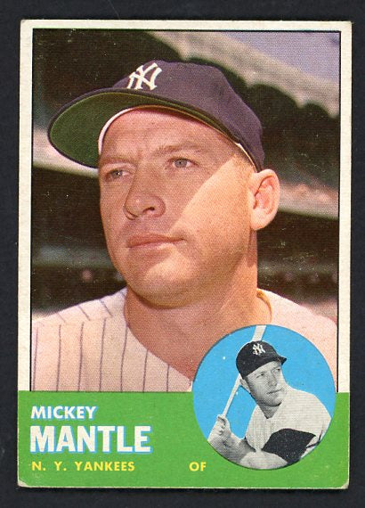 1963 Topps Baseball #200 Mickey Mantle Yankees VG-EX541901