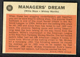 1962 Topps Baseball #018 Mickey Mantle Willie Mays EX-MT 541905