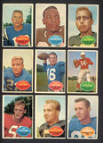 1960 Topps Football Complete Set Low to Mid Grade Brown Unitas 541911