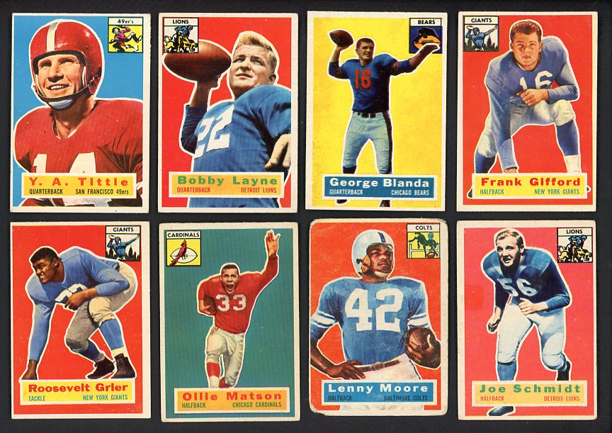 1956 Topps Football Complete Set VG-EX Blanda Gifford Grier 541912