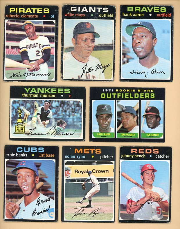 1971 Topps Baseball Complete Set Lower Grade Ryan Clemente 541917