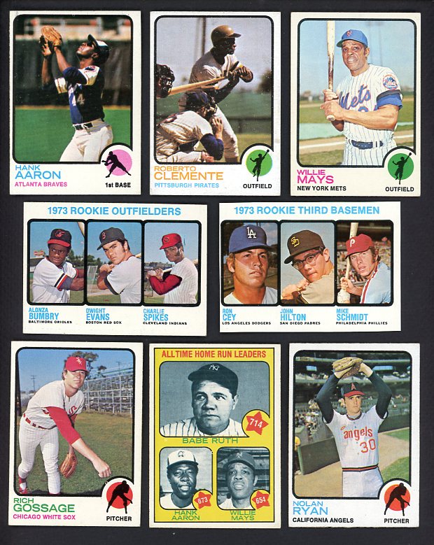 1973 Topps Baseball Complete Set EX-MT Schmidt Clemente Mays 541921