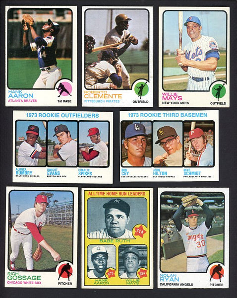1973 Topps Baseball Complete Set EX-MT Schmidt Clemente Mays 541921