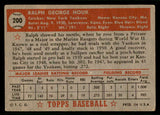 1952 Topps Baseball #200 Ralph Houk Yankees VG 541934