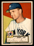1952 Topps Baseball #049 Johnny Sain Yankees VG Red 541935