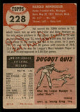 1953 Topps Baseball #228 Hal Newhouser Tigers PR-FR 541954