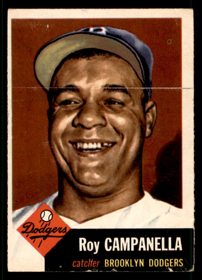 1953 Topps Baseball #027 Roy Campanella Dodgers VG 541955