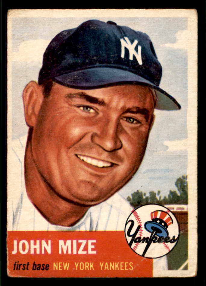 1953 Topps Baseball #077 Johnny Sain Yankees VG 541956