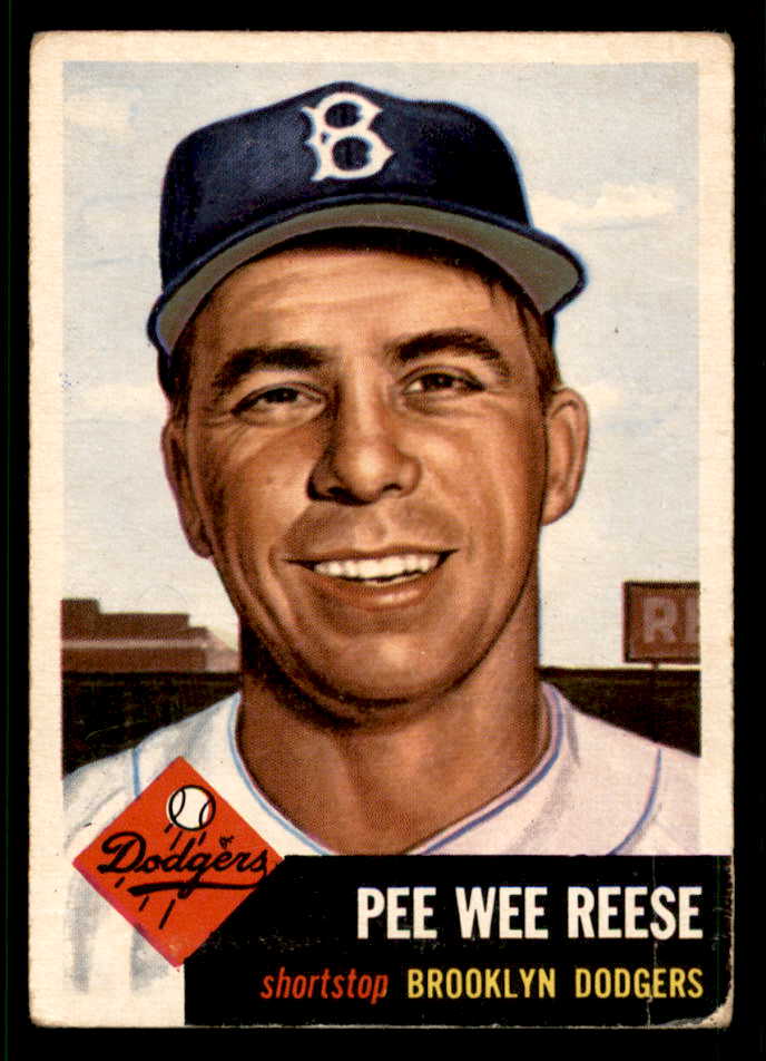 1953 Topps Baseball #076 Pee Wee Reese Dodgers GD-VG 541959
