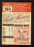 1953 Topps Baseball #265 Jackie Jensen Senators VG-EX 541960