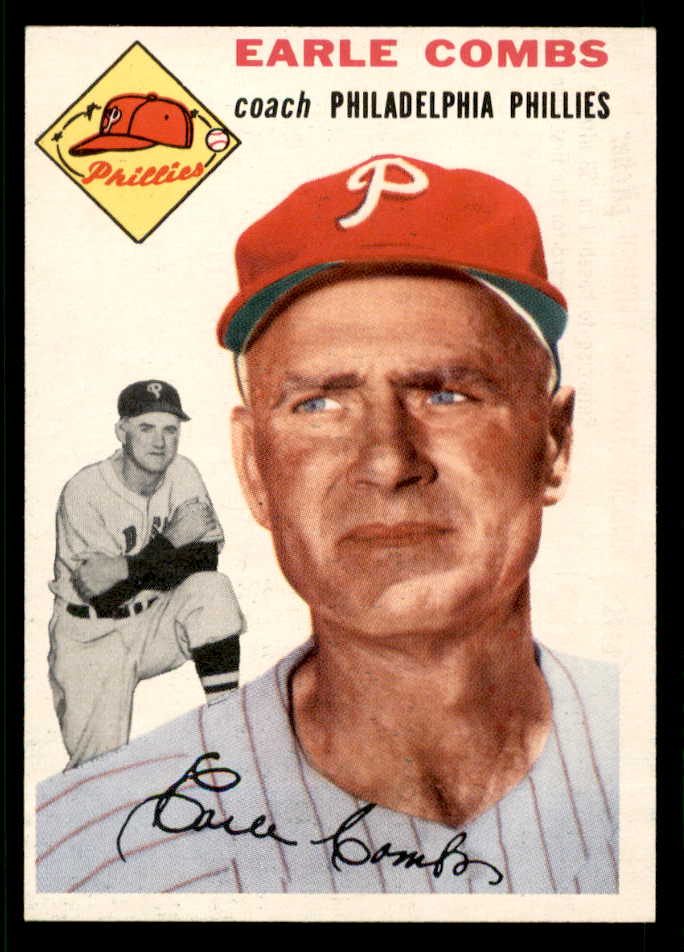 1954 Topps Baseball #183 Earle Combs Phillies EX-MT 541961