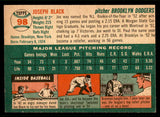 1954 Topps Baseball #098 Joe Black Dodgers EX-MT 541962