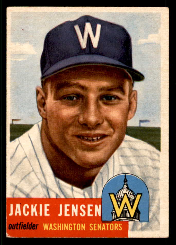 1953 Topps Baseball #265 Jackie Jensen Senators EX 541968