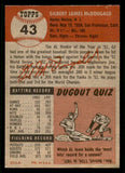 1953 Topps Baseball #043 Gil McDougald Yankees EX-MT 541969