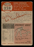 1953 Topps Baseball #228 Hal Newhouser Tigers Good 541971