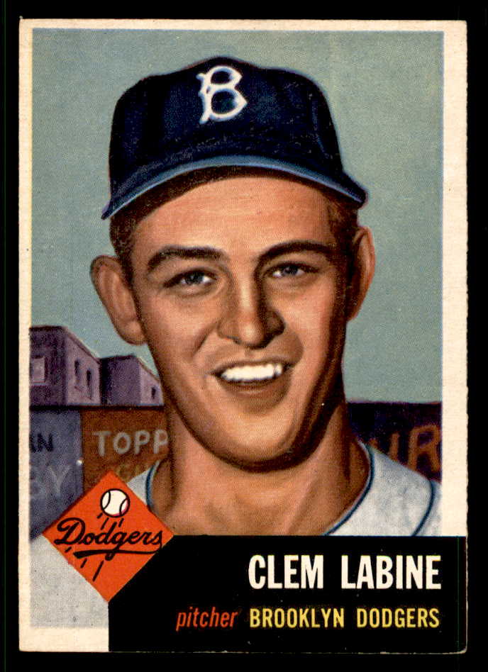 1953 Topps Baseball #014 Clem Labine Dodgers EX-MT 541973