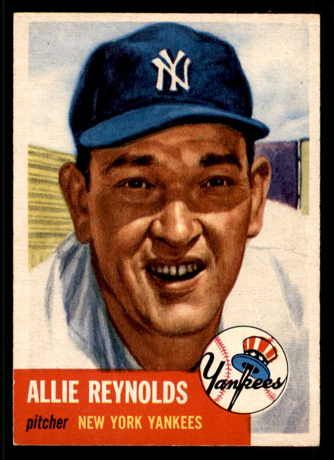 1953 Topps Baseball #141 Allie Reynolds Yankees EX-MT 541975