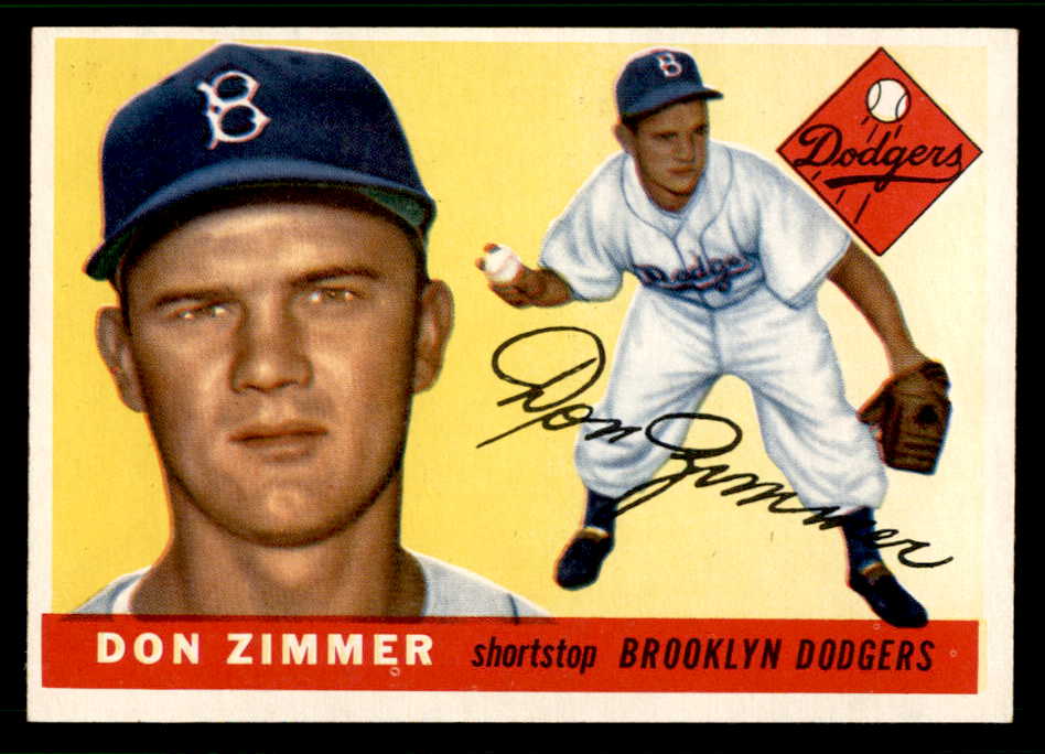 1955 Topps Baseball #092 Don Zimmer Dodgers EX-MT 541988