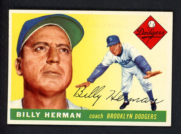 1955 Topps Baseball #019 Billy Herman Dodgers EX-MT 541990
