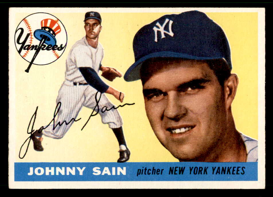 1955 Topps Baseball #193 Johnny Sain Yankees EX-MT 541991