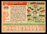 1955 Topps Baseball #193 Johnny Sain Yankees EX-MT 541991