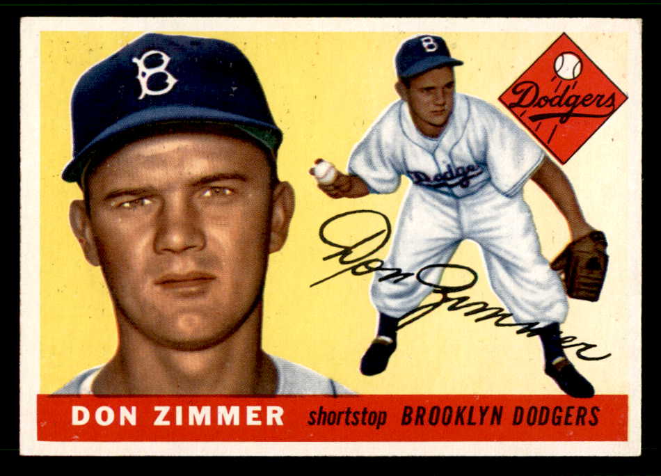 1955 Topps Baseball #092 Don Zimmer Dodgers EX-MT 541992