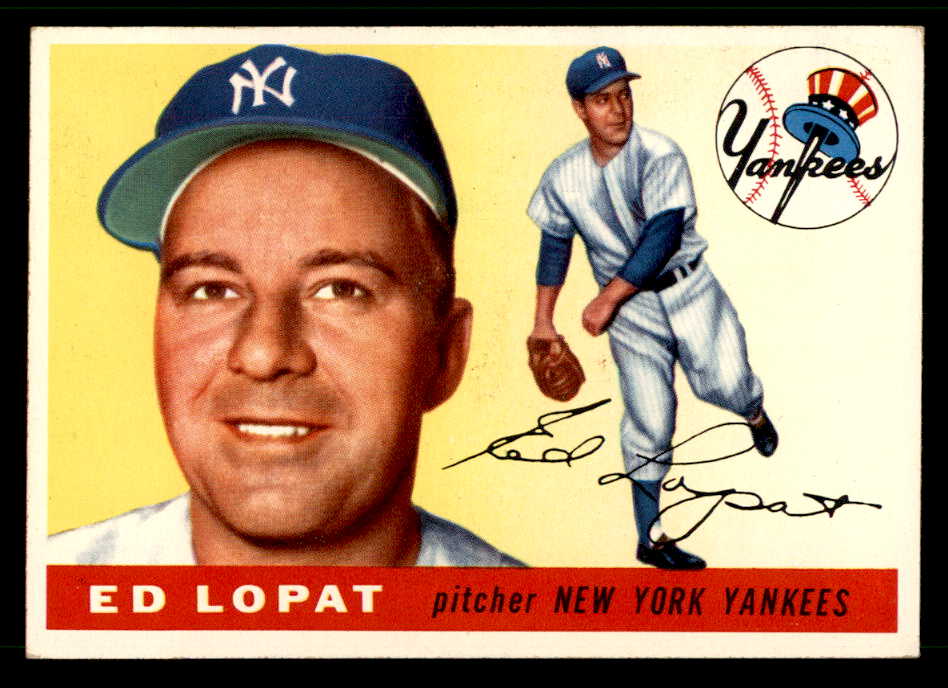 1955 Topps Baseball #109 Eddie Lopat Yankees EX-MT 541995