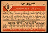 1953 Bowman Color Baseball #096 Sal Maglie Giants VG-EX 542002