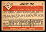 1953 Bowman Color Baseball #018 Nellie Fox White Sox VG trimmed 542006