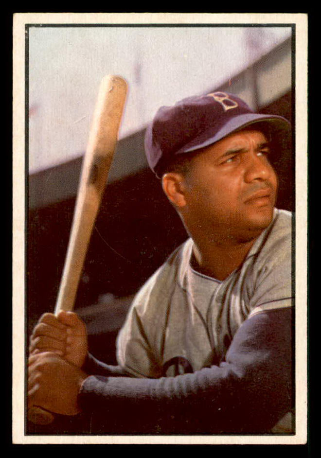 1953 Bowman Color Baseball #046 Roy Campanella Dodgers VG trimmed 542009