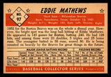 1953 Bowman Color Baseball #097 Eddie Mathews Braves VG trimmed 542011