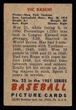 1951 Bowman Baseball #025 Vic Raschi Yankees VG-EX 542041