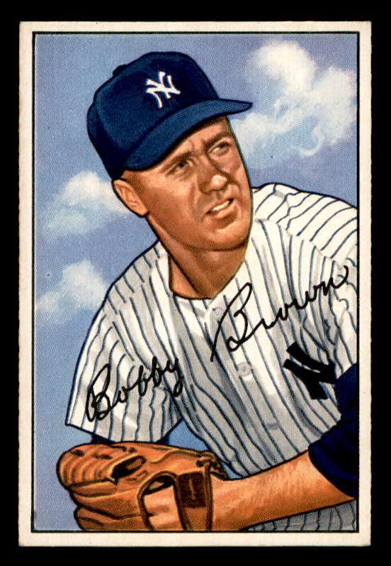 1952 Bowman Baseball #105 Bobby Brown Yankees EX-MT 542043