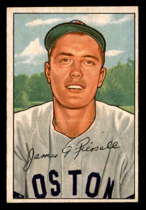 1952 Bowman Baseball #189 Jimmy Piersall Red Sox EX-MT 542044