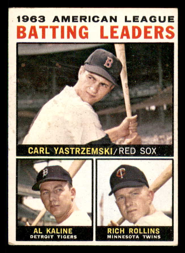 1964 Topps Baseball #008 A.L. Batting Leaders Yastrzemski EX 542054