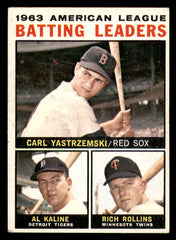 1964 Topps Baseball #008 A.L. Batting Leaders Yastrzemski EX 542054