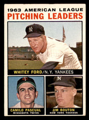 1964 Topps Baseball #004 A.L. Win Leaders Whitey Ford VG-EX 542055