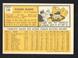 1963 Topps Baseball #120 Roger Maris Yankees EX 542056