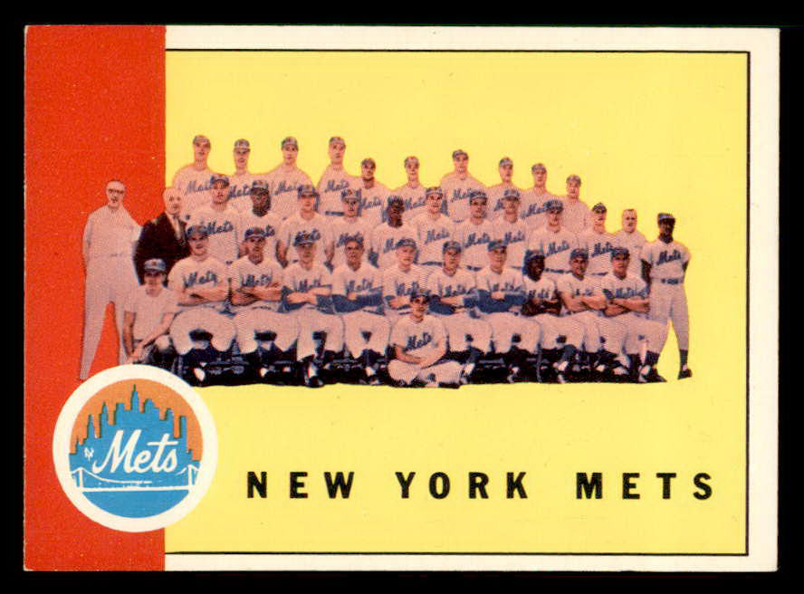 1963 Topps Baseball #473 New York Mets Team NR-MT 542057