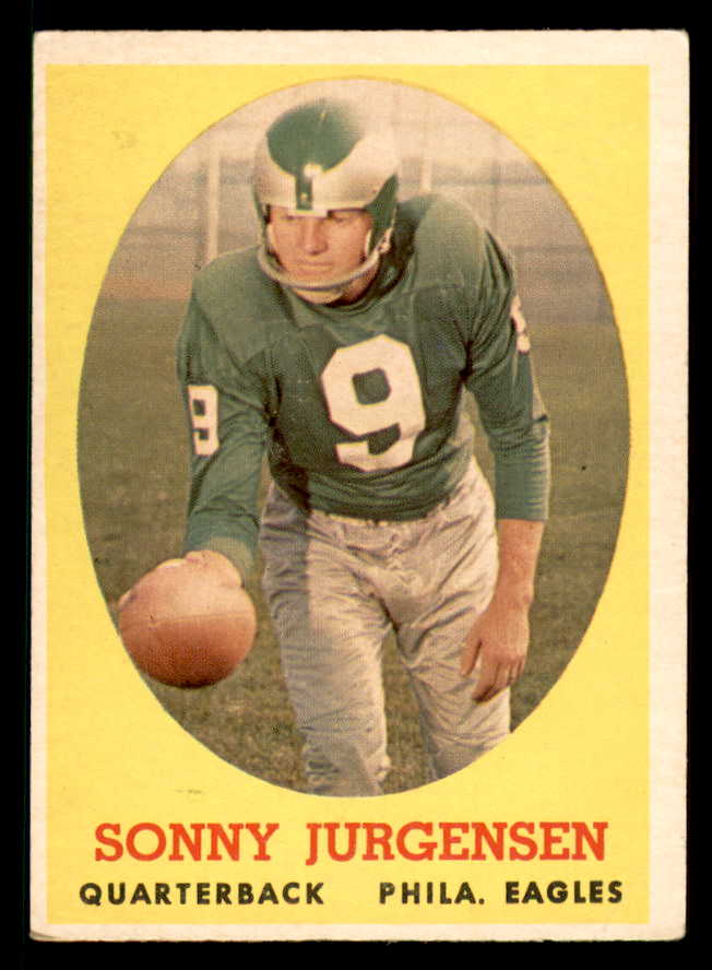 1958 Topps Football #090 Sonny Jurgensen Eagles VG-EX 542063