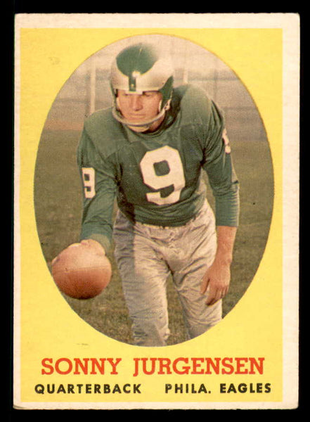 1958 Topps Football #090 Sonny Jurgensen Eagles VG-EX 542063