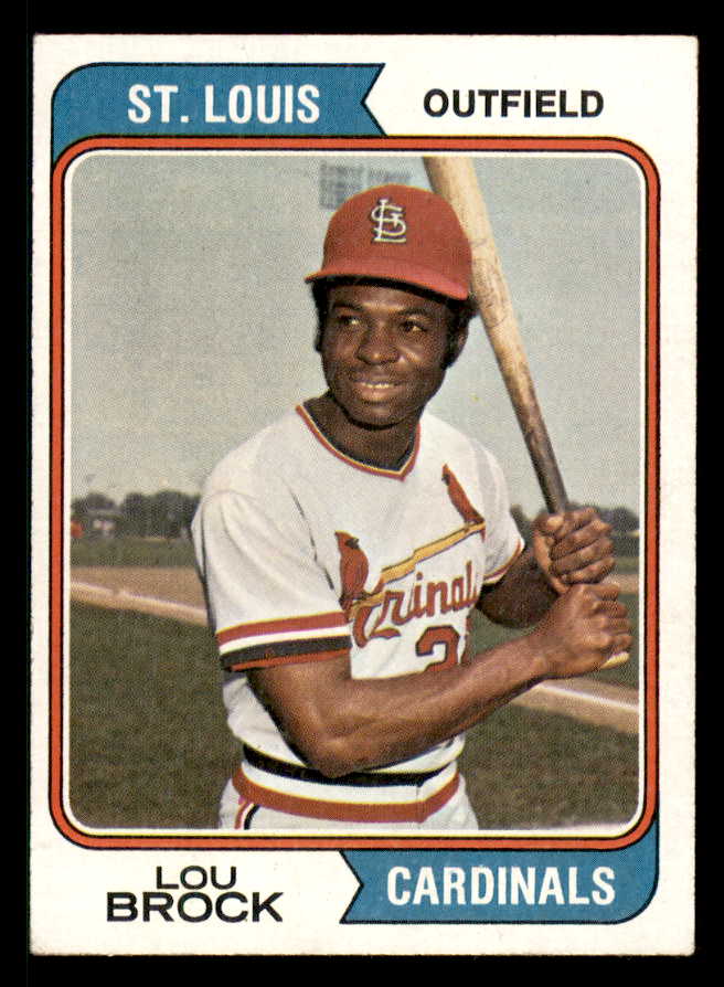 1974 Topps Baseball #060 Lou Brock Cardinals EX-MT 542067