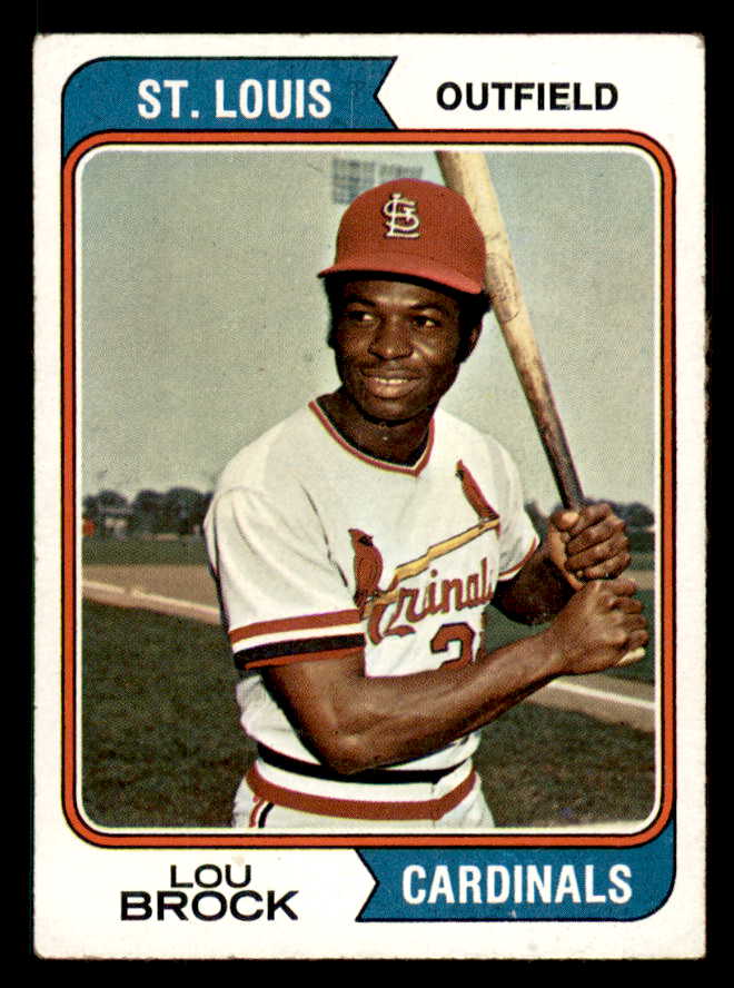 1974 Topps Baseball #060 Lou Brock Cardinals VG-EX 542068