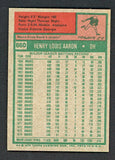 1975 Topps Baseball #660 Hank Aaron Brewers EX-MT 542073