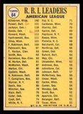 1970 Topps Baseball #064 A.L. RBI Leaders Killebrew EX-MT 542079
