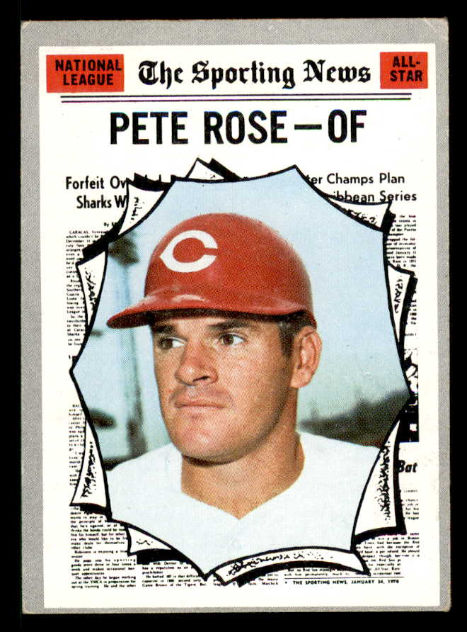 1970 Topps Baseball #458 Pete Rose A.S. Reds VG-EX 542080