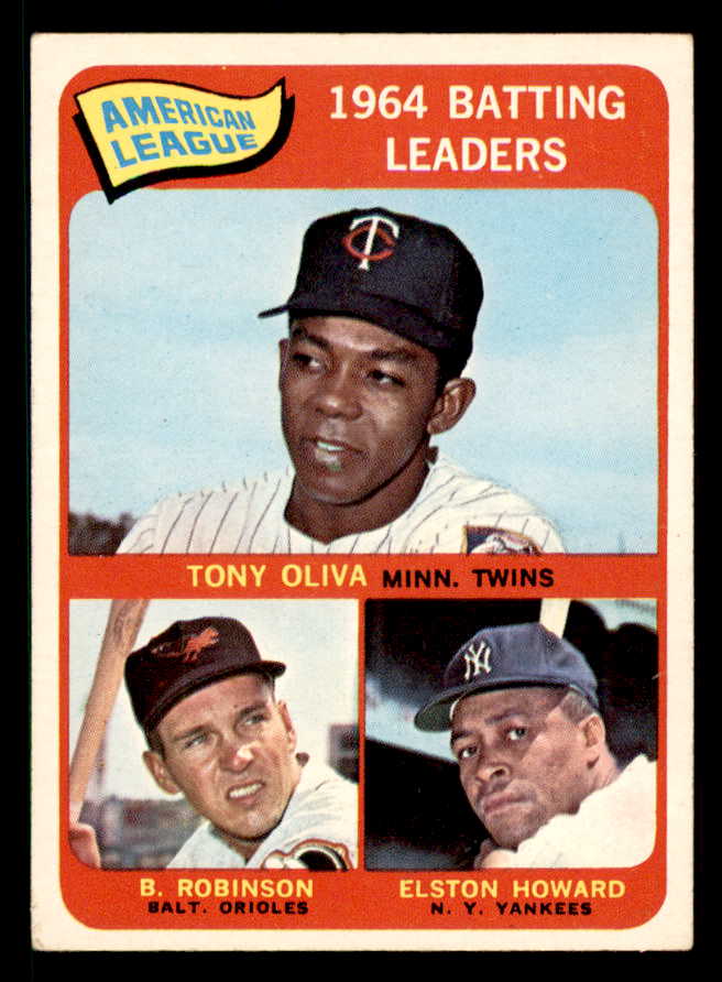 1965 Topps Baseball #001 A.L. Batting Leaders Robinson VG-EX 542086