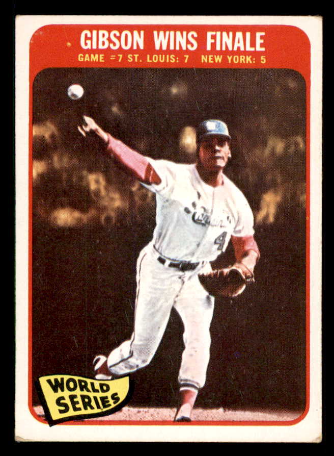 1965 Topps Baseball #138 World Series Game 7 Bob Gibson VG-EX 542089