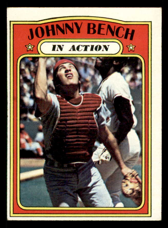 1972 Topps Baseball #434 Johnny Bench IA Reds EX 542124