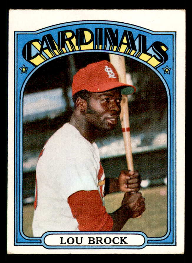 1972 Topps Baseball #200 Lou Brock Cardinals EX-MT 542128